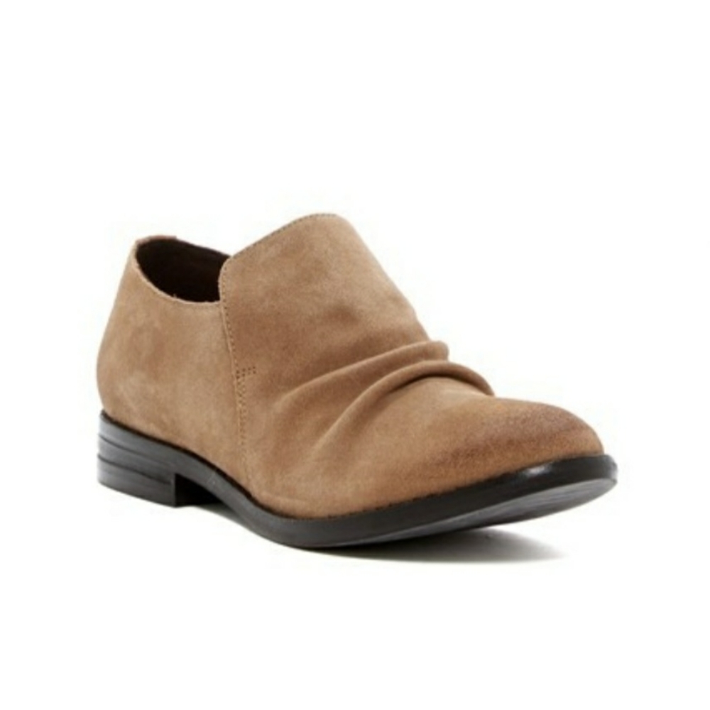 Eileen Fisher Ale Suede LoaferIn Chestnut Sz 9.5